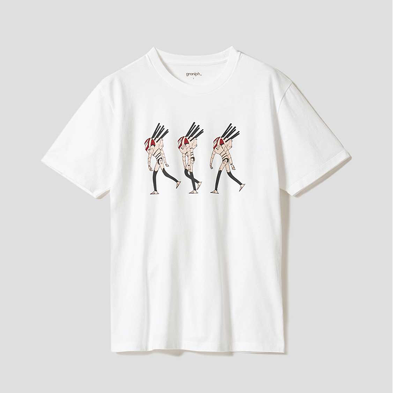 【新世紀エヴァンゲリオン×graniph 】Tシャツ/「人の造りしもの」 M