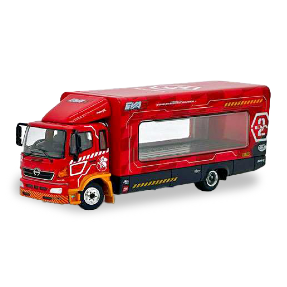 Amazon.co.jp: 1/64 Unique Model × Tiny HINO 日野 500 Ranger エヴァ トラック 赤 : おもちゃ