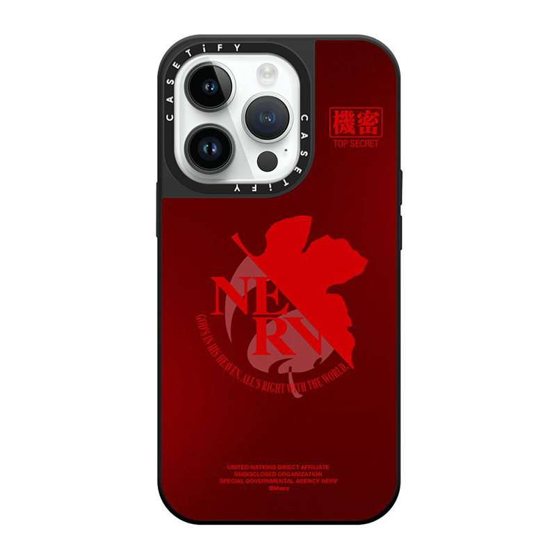 【CASETiFYxEVA】NERV Logo MagSafe 対応ミラーケース（赤）/iPhone 14 Pro: スマホ用品・音楽雑貨・電子機器  | EVANGELION STORE オンライン