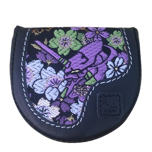 EVA STOREオリジナル【花山ｘEVA】金襴織物初号機柄馬蹄形レザーコインケース