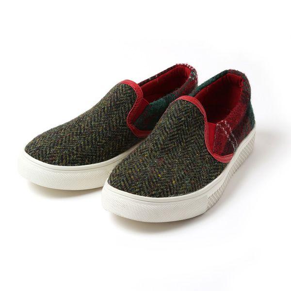 RADIO EVA 330 EVA × HarrisTweed Linkage SLIP-ONレッド（アスカ）