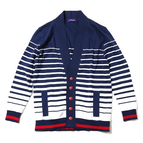 RADIO EVA 480 Gradation Border Cardigan β