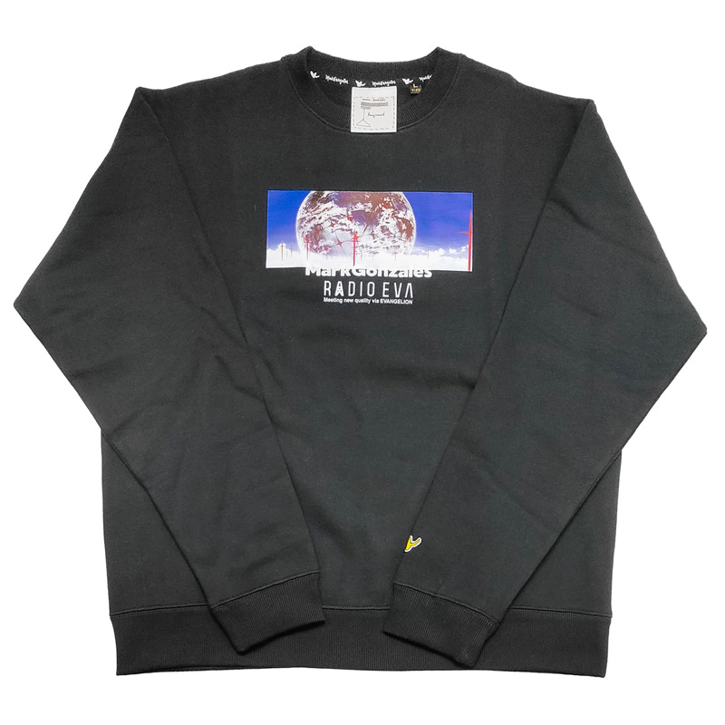 RADIO EVA 737 Human Mind Print Sweatshirt by MARK GONZALES