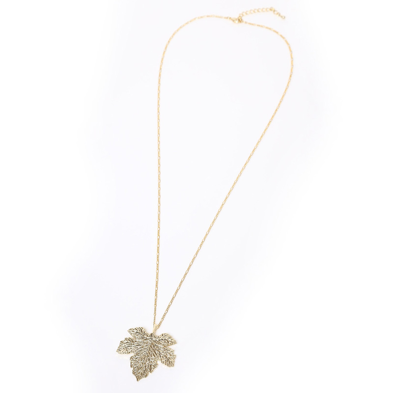 RADIO EVA 760 NERV Fig Leaf Necklace by Ayler/SILVER(SILVER