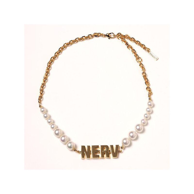 RADIO EVA 893 NERV Pearl Choker/GOLD
