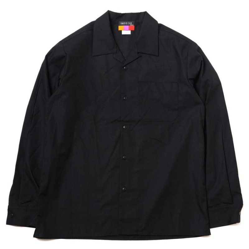 RADIO EVA A086 Longinus OPEN NECKED SHIRTS/BLACK/L