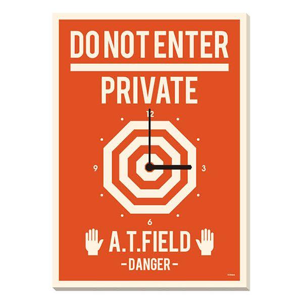 ヱヴァンゲリヲン新劇場版 木製ボード時計 A.T.フィールド（ムービック）