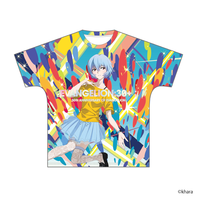 【EVANGELION:30+；】フルグラフィックＴシャツ・ロゴ/レイ [お届け予定：2026年3月中旬]