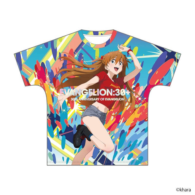 【EVANGELION:30+；】フルグラフィックＴシャツ・ロゴ/アスカ [お届け予定：2026年3月中旬]