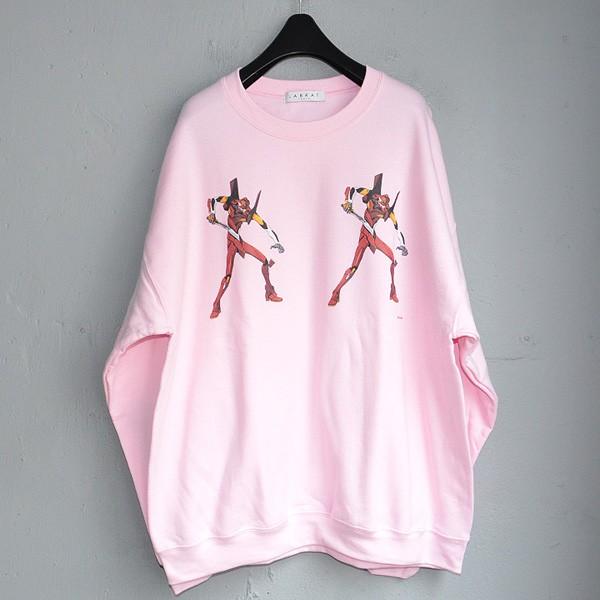 【LABRAT×EVANGELION×YAR】クルースウェット ：２号機/ピンク