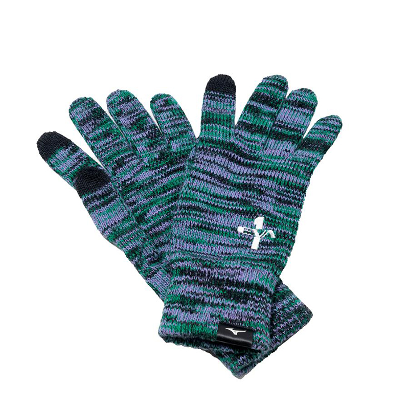 【ミズノ】エヴァンゲリオン 発熱素材ブレスサーモグラブ(タッチパネル対応)メンズ/パープル（初号機）