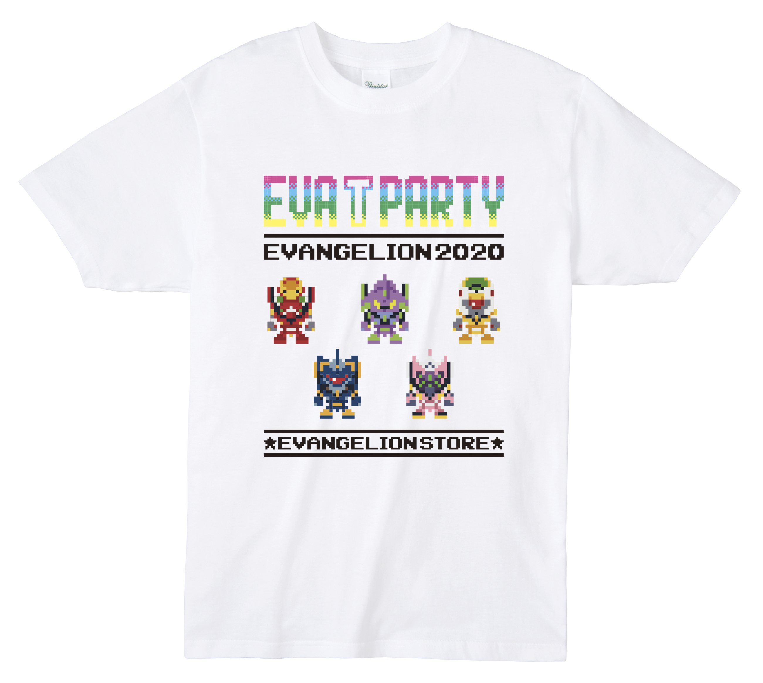 【EVATPARTY2020】ピクセルアーツ ロゴT（機体）/ホワイト