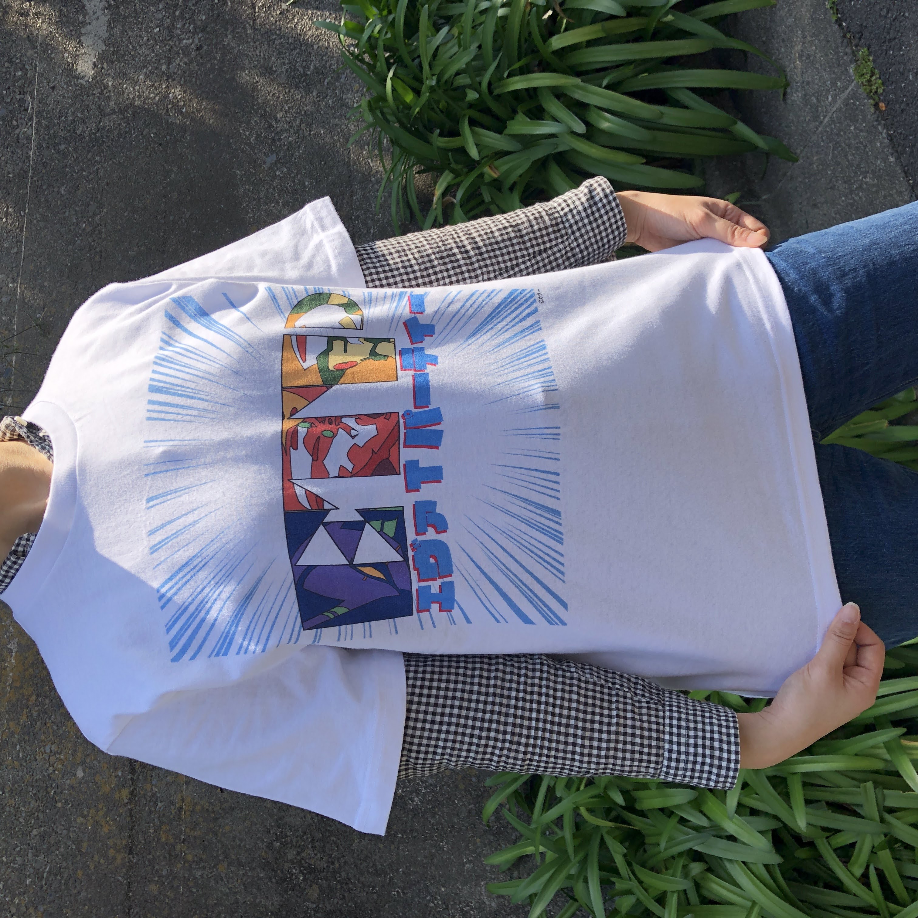 【EVATPARTY】 ロゴT（コミックアート）/ホワイト