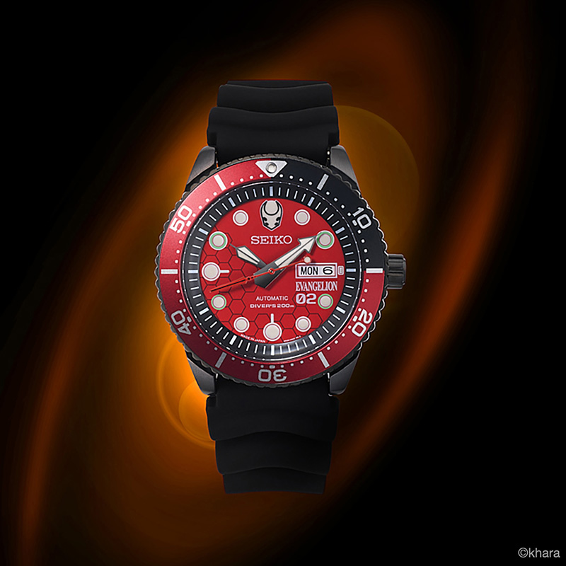 RADIO EVA A347 EVA-02 DIVER'S WATCH（EVA-02 MODEL） [お届け予定：2026年12月下旬]
