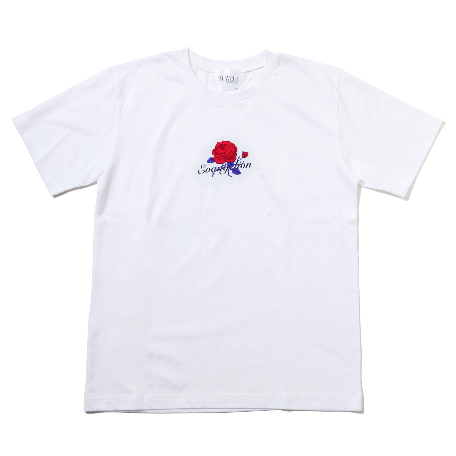 FLOWER by RADIO EVA 028】EVA-01 Flower Embroidery T-Shirt