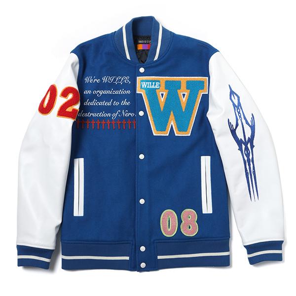 RADIO EVA 862 EVANGELION BASEBALL JACKET/BLACK×WHITE（EVA-01）