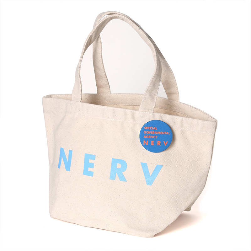 RADIO EVA A001 NERV Shin Lunch Bag/NATURAL×LIGHT BLUE