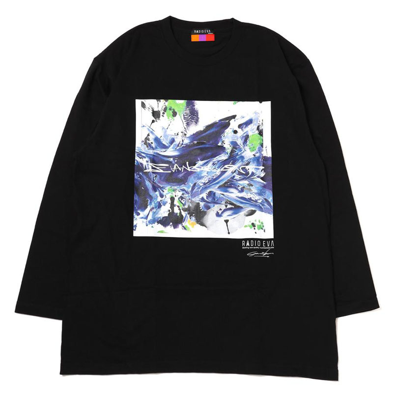 RADIO EVA A068 EVANGELION Painting Cutsew by Cigarette-burns/BLACK（EVA-01）