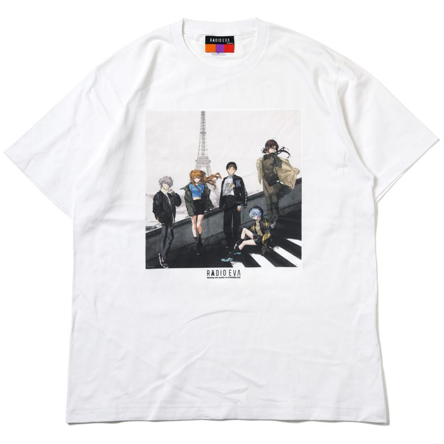 RADIO EVA A073 RADIO EVA Illustration T-Shirt γ（Mai Yoneyama）/WHITE（COLOR）