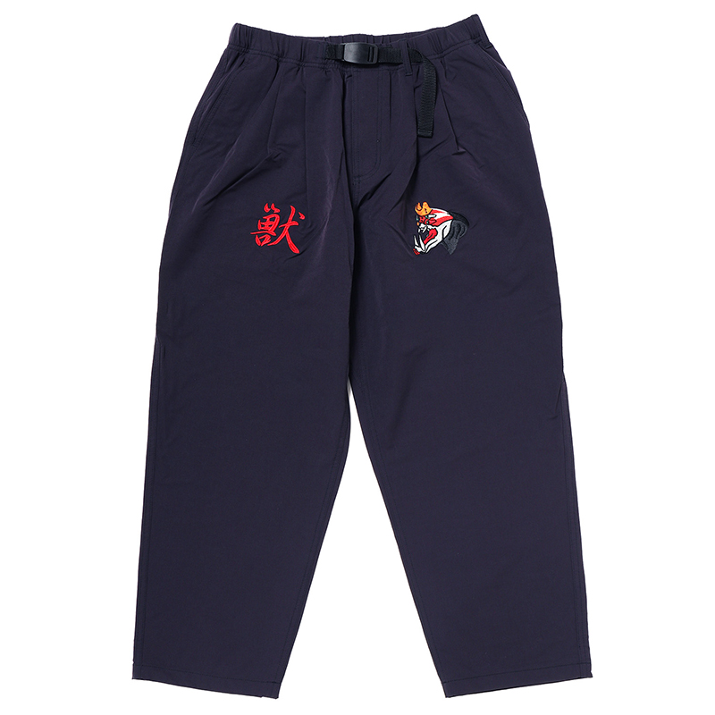 RADIO EVA A081 THE BEAST EMBROIDERY Tapered Pants/NAVY