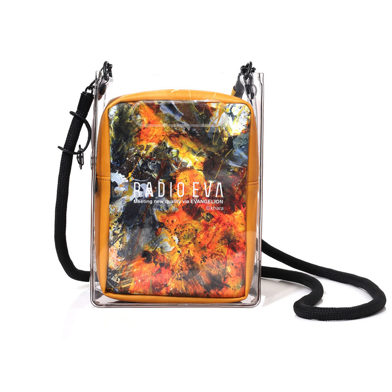 RADIO EVA A178 RADIO EVA PVC Tote Bag/YELLOW（Cigarette-burns）