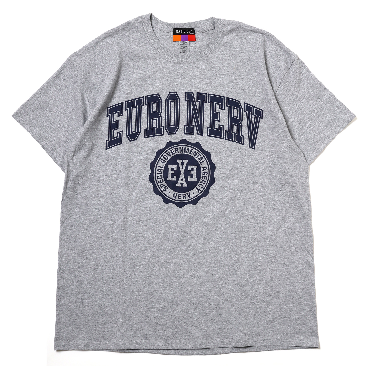 RADIO EVA 841 EURO NERV COLLEGE T-Shirt/GRAY