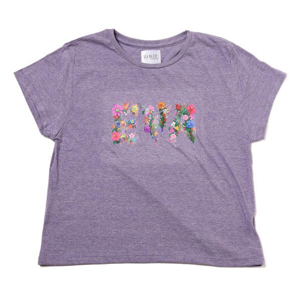 【FLOWER by RADIO EVA 050】EVA Jewel & Flower T-Shirt/PURPLE