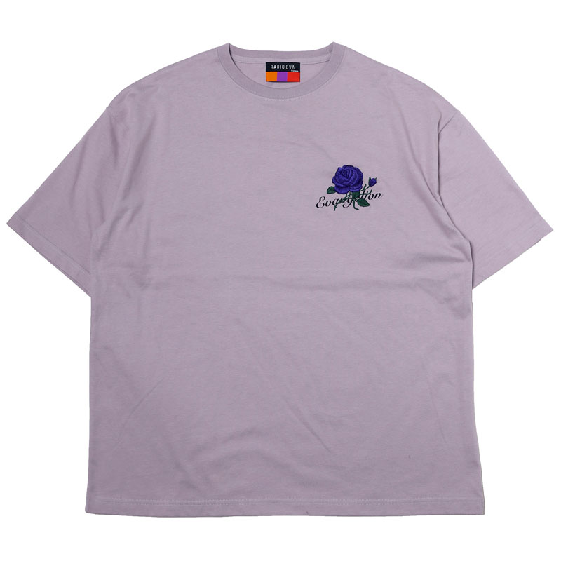 RADIO EVA A224 EVA-01 Flower Embroidery T-Shirt β/BEIGE×PINK