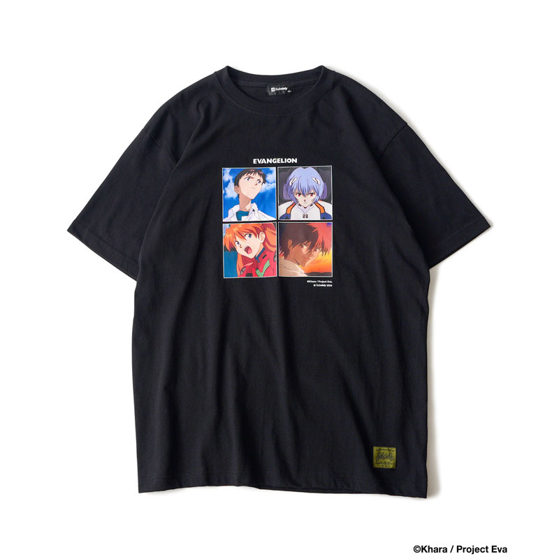 subciety supported RADIO EVA】DISC2 (ASUKA&REI)TEE(S BLACK