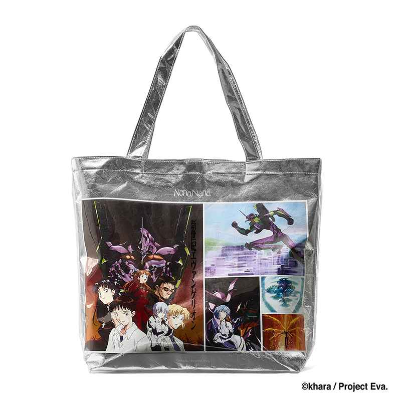 【RADIO EVA"THE 30"】C054 EVANGELION SHOPPING TOTE BAG by nana-nana/SILVER [お届け予定：2026年2月中旬]