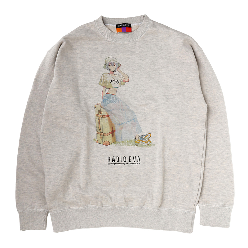 RADIO EVA A319 VINTAGE ILLUSTRATION Mottled Sweat/REI [お届け予定：2025年12月中旬]