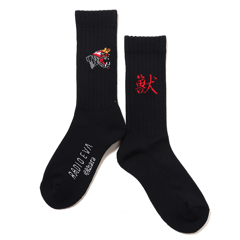 RADIO EVA A059 EVANGELION SOCKS β/BLACK(THE BEAST)