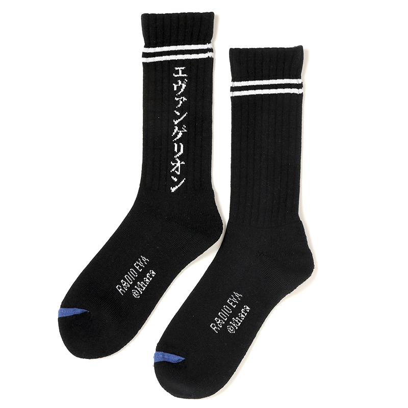 RADIO EVA A202 EVANGELION SOCKS β/BLACK×WHITE