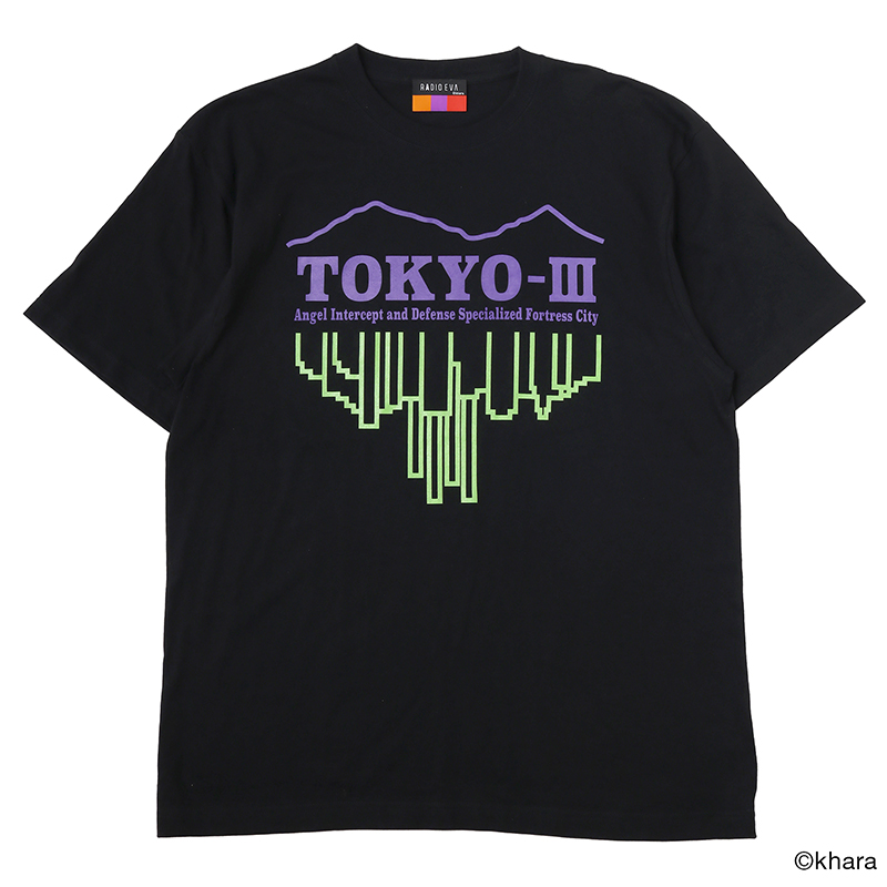 RADIO EVA A345 TOKYO-III CITY T-Shirt/BLACK [お届け予定：2026年8月下旬]