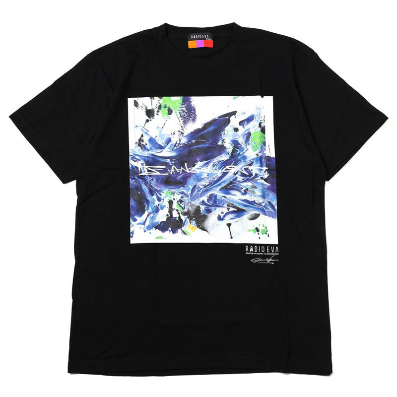 RADIO EVA A067 EVANGELION Painting T-Shirt by Cigarette-burns/BLACK(EVA-01)