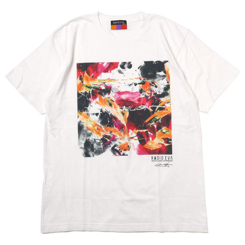 RADIO EVA A067 EVANGELION Painting T-Shirt by Cigarette-burns/WHITE(EVA-02)