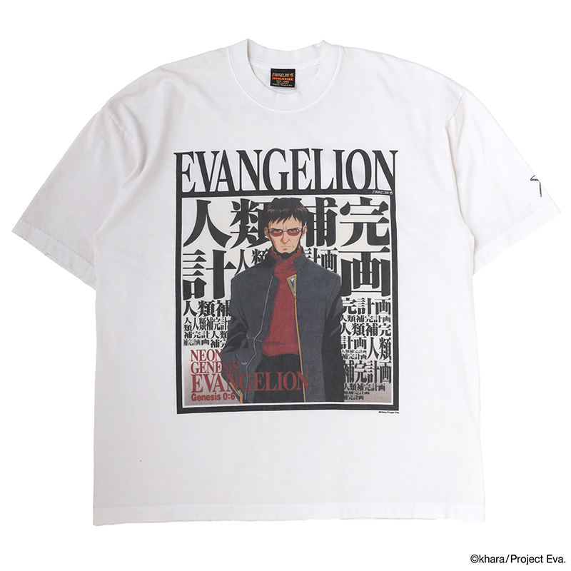【EVANGELION:95】0091 T-Shirt/WHITE/L