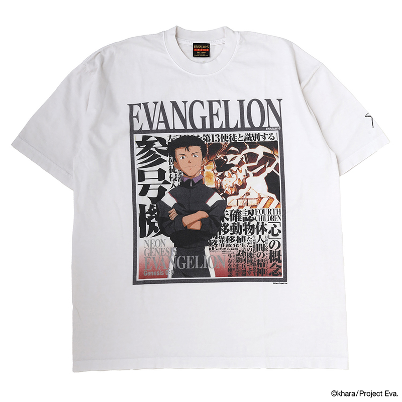 【EVANGELION:95】0094 T-Shirt/WHITE/L