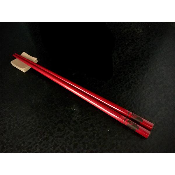 ワンピなど最旬ア！ EVANGELIONコラボ輪島漆塗箸 朱塗／金ロンギヌスの槍（加波次吉 カトラリー(スプーン等)