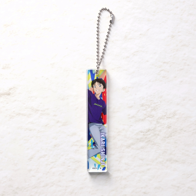 【EVANGELION:30+；】30th ANNIVERSARY OF EVANGELION ルームキー風アクリルチャーム/シンジ2（バンダイ） [お届け予定：2026年3月中旬]
