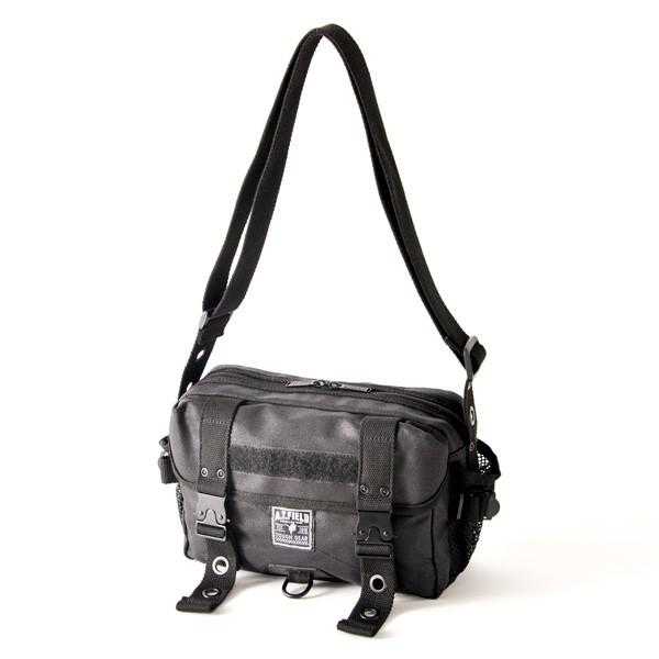 【ワークブランドA.T.FIELD】グラウンドショルダーバッグ/ブラック（トップハウス）