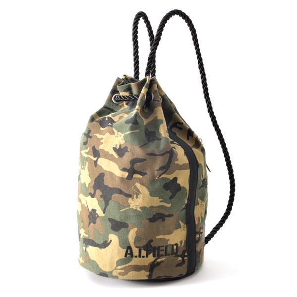 【ワークブランドA.T.FIELD】オーガナイズ ダッフルバッグ/カモフラージュ（トップハウス）