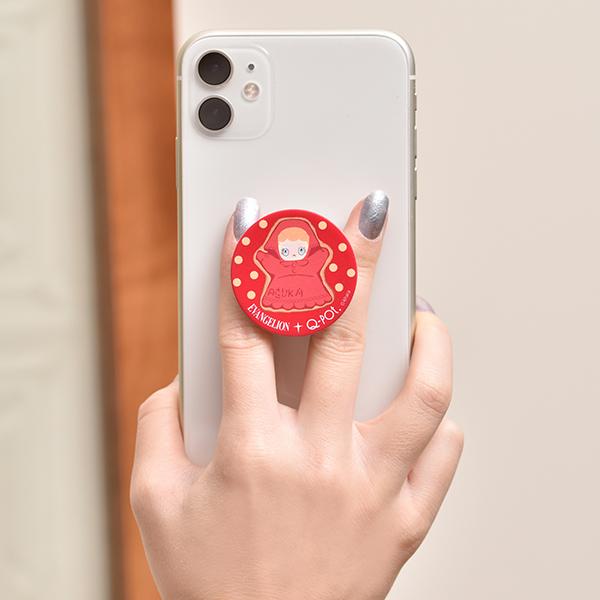 【EVANGELION x Q-pot】ポップソケッツスマートフォングリップスタンド/アスカのパペット シュガークッキー