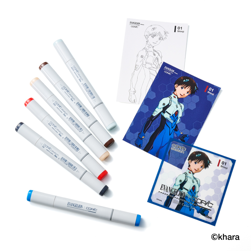 EVANGELION×COPIC Shinji Color Set（トゥーマーカープロダクツ） [お届け予定：2026年3月中旬]