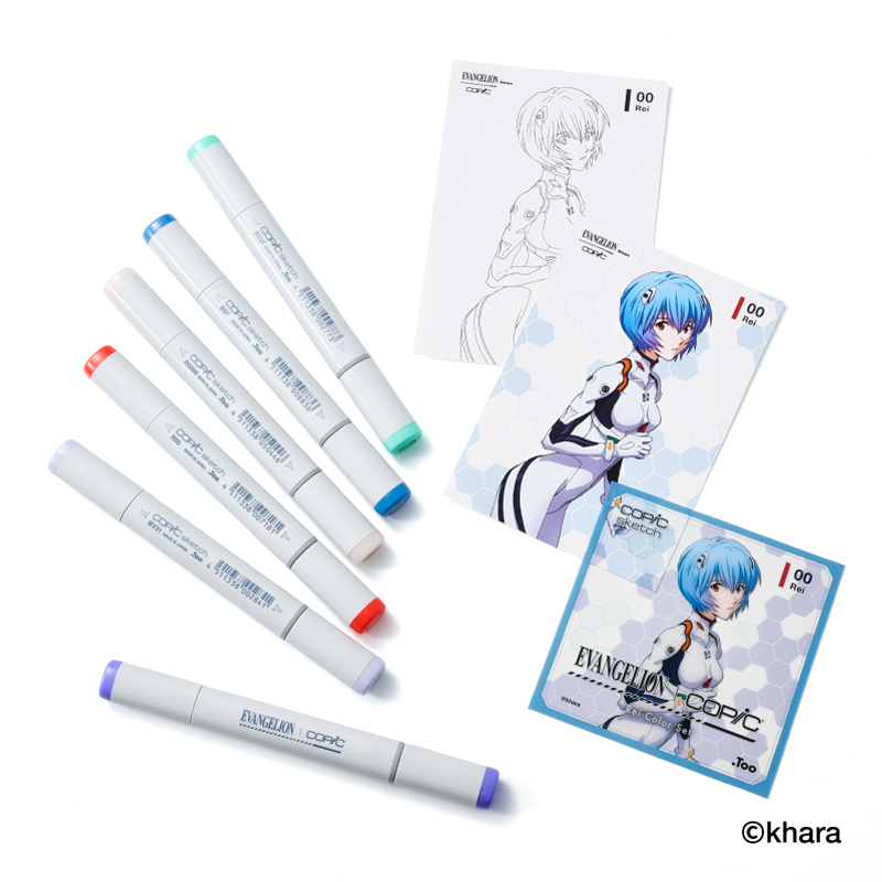 EVANGELION×COPIC Rei Color Set（トゥーマーカープロダクツ） [お届け予定：2026年3月中旬]