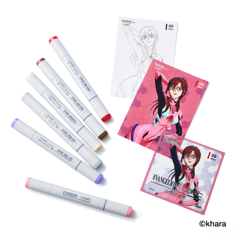 EVANGELION×COPIC Mari Color Set（トゥーマーカープロダクツ） [お届け予定：2026年3月中旬]