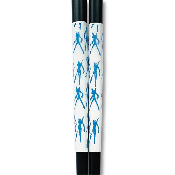 エヴァンゲリオン和柄 若狭塗箸23cm/ちらしエヴァ青（マリモクラフト）