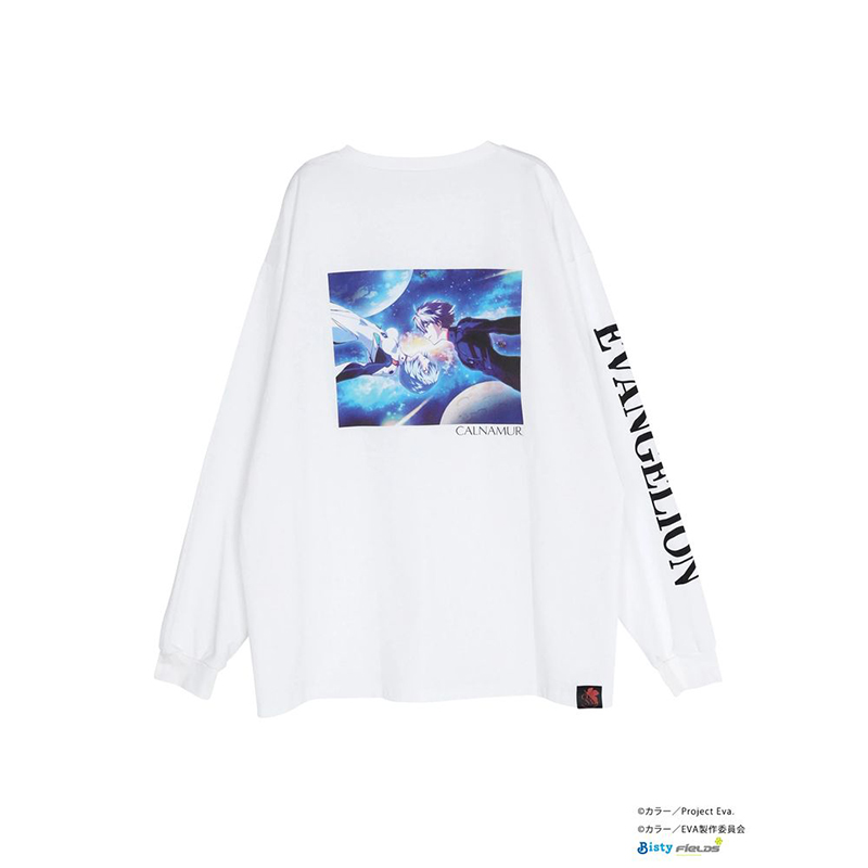 【EVANGELIONｘCALNAMUR】激アツ背景ロングスリーブTEE/レイ・カヲル [お届け予定：2026年4月中旬]