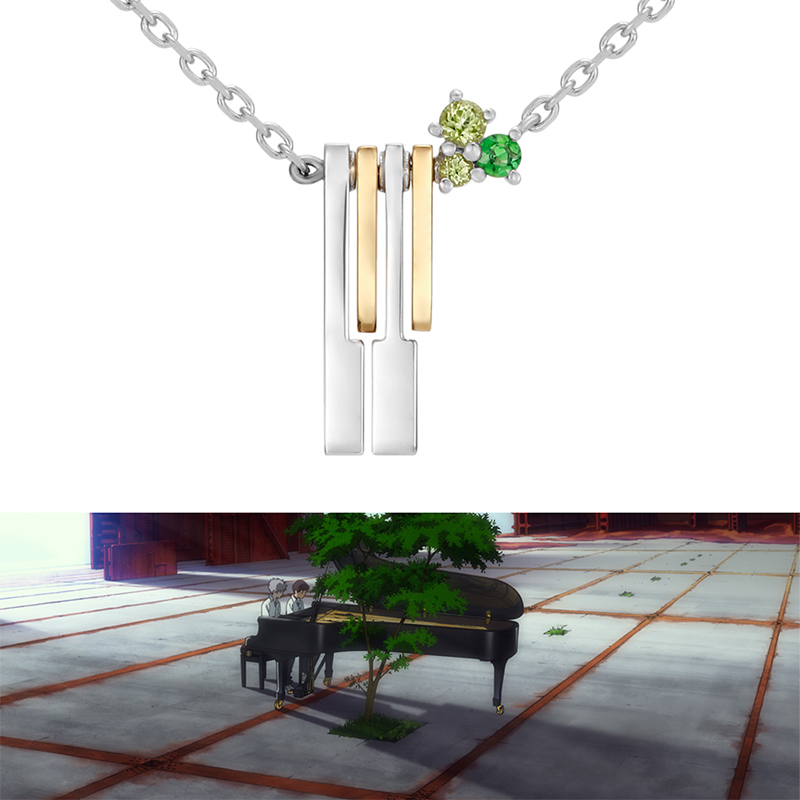 【受注生産品】エヴァｘU-TREASURE ネックレス【K18】/シンジとカヲルの連弾