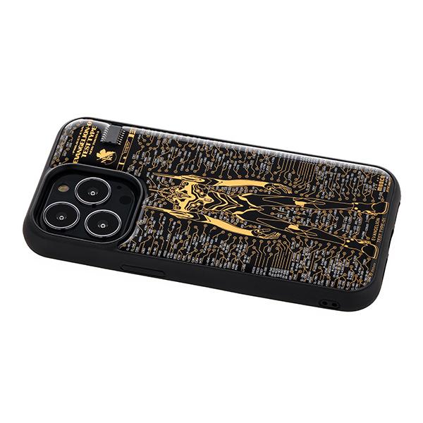 FLASH EVA01 基板アートiPhone 13Pro ケース/黒（電子技販）